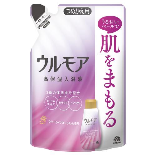 アース製薬 ウルモア 高保湿入浴液 クリーミーフローラル 600mL