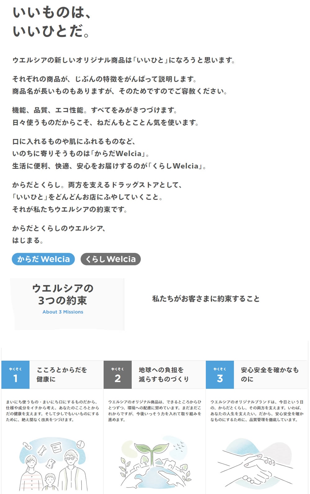 からだWelcia・くらしWelcia