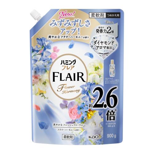 花王　ハミングフレア　フラワーハーモニー　スパウトパウチ　900g