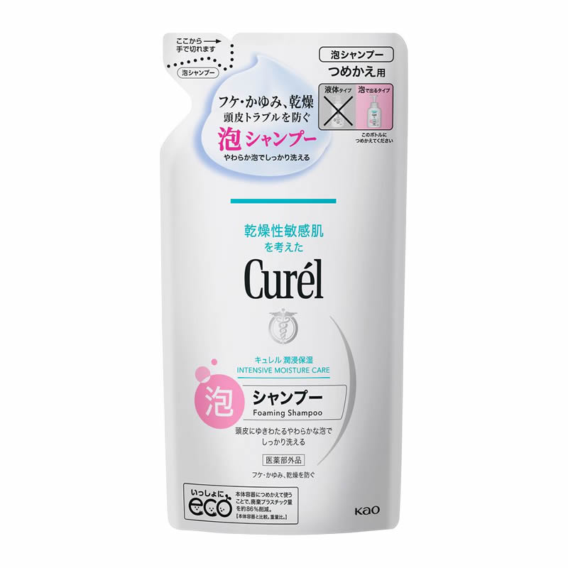 花王　キュレル　泡シャンプー　つめかえ用　380ML