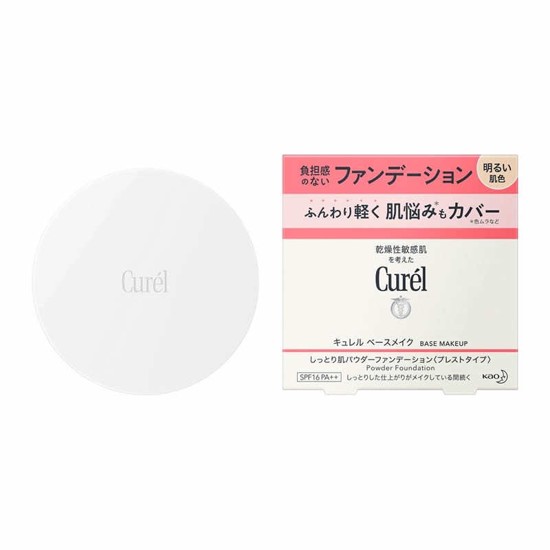 花王　キュレル　ベースメイク　しっとり肌パウダーファンデーション　明るい肌色
