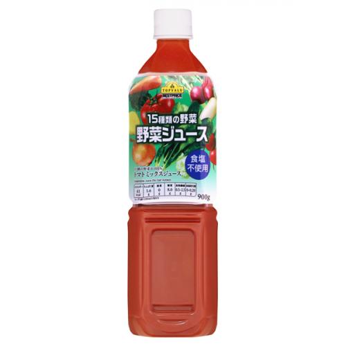 15種類の野菜がぎゅっと詰まった野菜ジュース 食塩不使用 900g 12本 ウエルシアドットコム