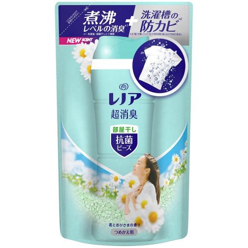 P Gジャパン レノア 超消臭 抗菌ビーズ 部屋干し 花とおひさまの香り 詰め替え 430ml 衣類用柔軟剤 ウエルシアドットコム