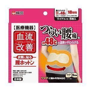 桐灰化学 血流改善 腰ホットン 5枚