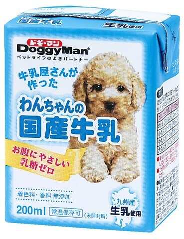 ドギーマン わんちゃんの国産牛乳 200ML