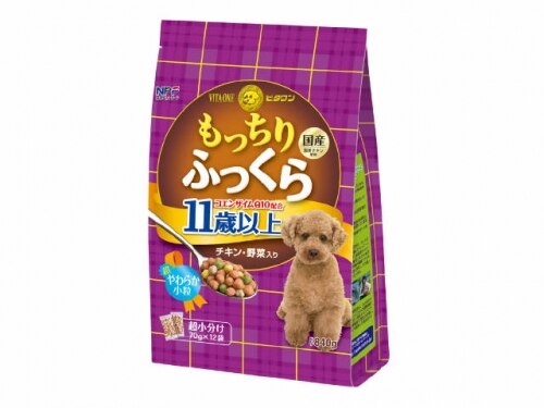 日本ペットフード ビタワン もっちりふっくら 11歳以上 チキン・野菜入り 840G