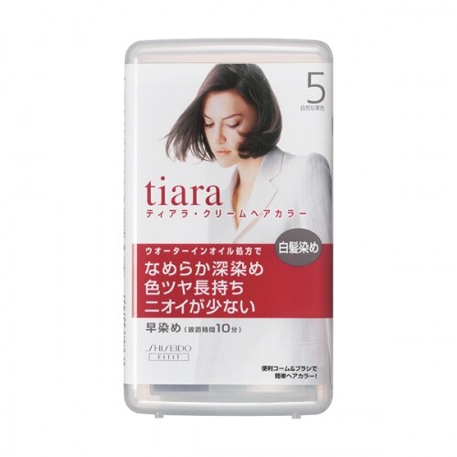 資生堂 ティアラ クリームヘアカラー 5 自然な栗色 ※こちらの商品は海外発送できません