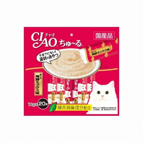 いなば食品 チャオちゅ〜る まぐろ海鮮ミックス 20本