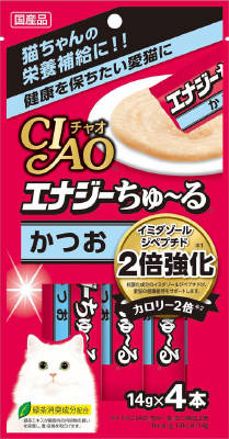 16個セット　いなば食品 チャオ エナジーちゅーる かつお 14GX4本