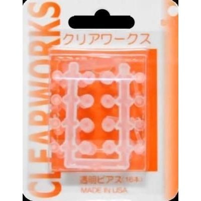 クリアワークス 透明ピアス 16本 ウエルシアドットコム