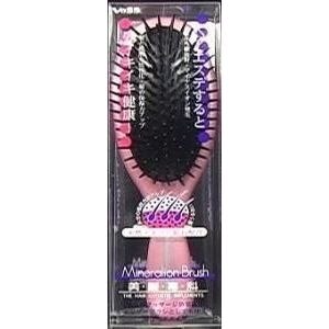ベス工業 ミネラルイオンブラシ ポリヘアブラシ ピンク IO-403
