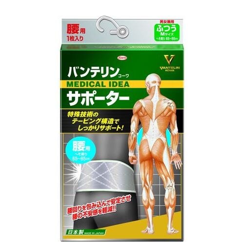 興和新薬 バンテリンサポーター 腰用 M シャイニンググレー 1個