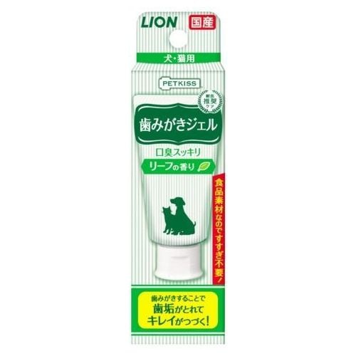 ライオン ペットキッス 歯みがきジェル リーフの香り 40G