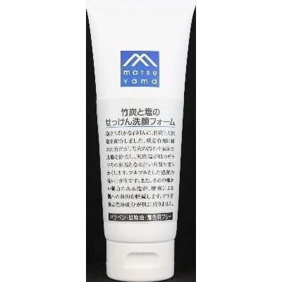 松山油脂 Mマーク 竹炭と塩のせっけん洗顔フォーム 1g ウエルシアドットコム