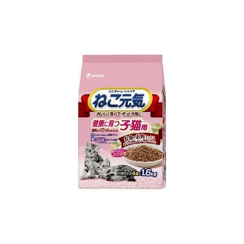 ユニ・チャーム ねこ元気 健康に育つねこ用 お魚とお肉ミックス 1.6KG