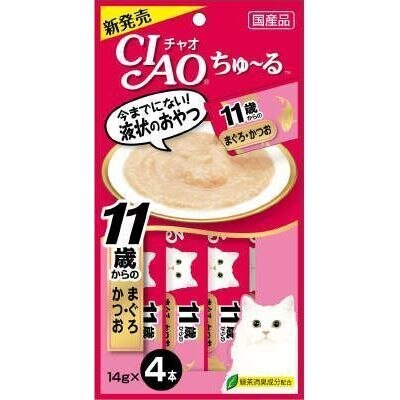 いなばチャオちゅ〜る 11歳からのまぐろかつお 14GX4本