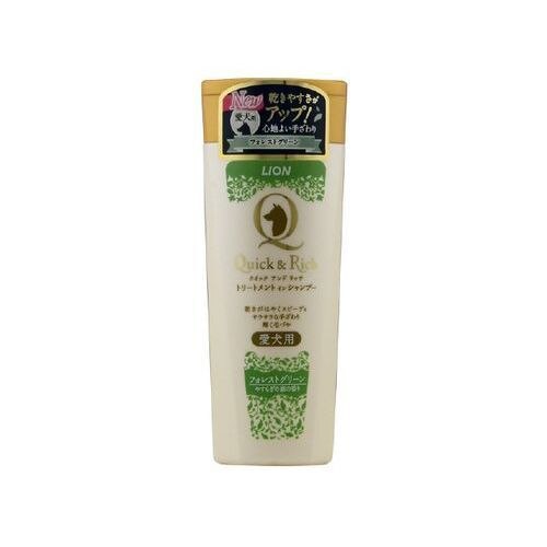 ライオン クイック&リッチ シャンプー 愛犬用 フォレストグリーン 200ML