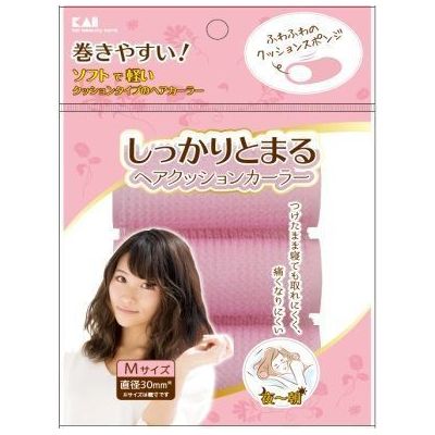 貝印　しっかりとまるヘアクッションカーラーM　3個
