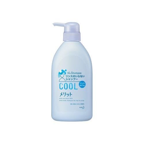花王　メリット　リンスのいらないシャンプー　クール　ポンプ　480ML