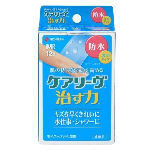 ニチバン ケアリーヴ 治す力 防水タイプ M 12枚【ボーナスTポイントとして40ポイント】