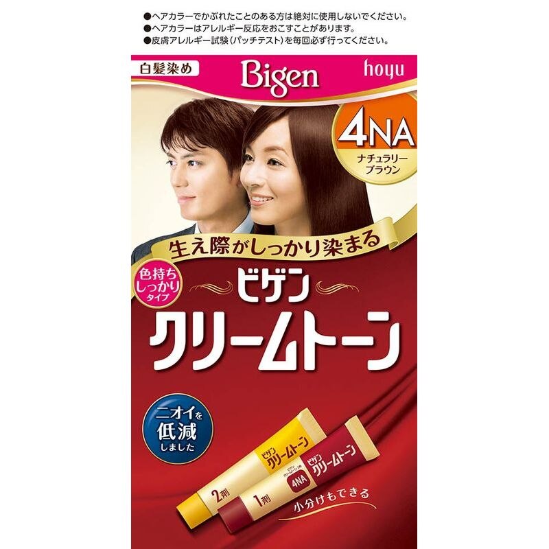 ホーユー　ビゲン　クリームトーン　4NA　ナチュラリーブラウン　80ML　白髪染め