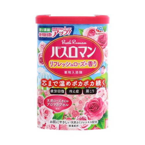 アース製薬 バスロマン リフレッシュローズの香り 600g 入浴剤 ウエルシアドットコム アース製薬 バスロマン リフレッシュローズの香り 600g 入浴剤 ウエルシアドットコム