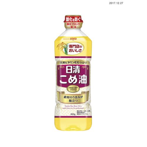 日清オイリオ　こめ油　600G×5個セット