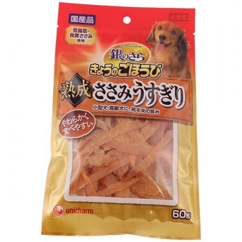 ユニ・チャーム 銀のさら きょうのごほうび 熟成うすぎりささみ 60G