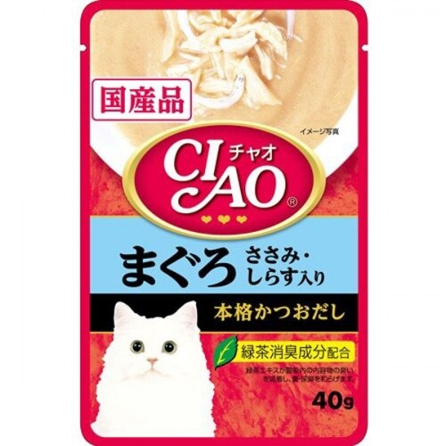 48個セット　いなば チャオ パウチ まぐろ しらす入り 40G