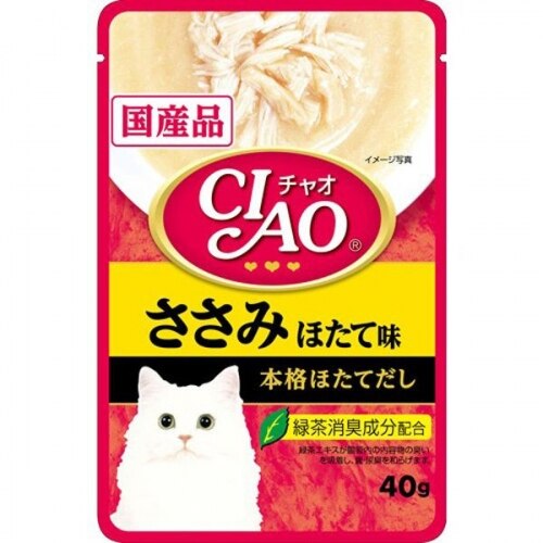 いなば チャオ パウチ ささみ ほたて味 40G