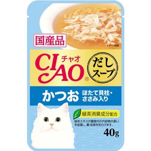 いなば チャオ だしスープ パウチ かつお 40G