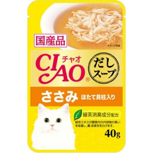 いなば チャオ だしスープ パウチ ささみ 40G