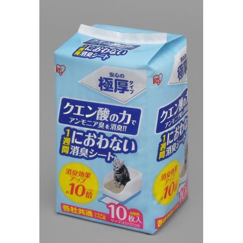 アイリス　1週間におわない消臭シート　10枚入り