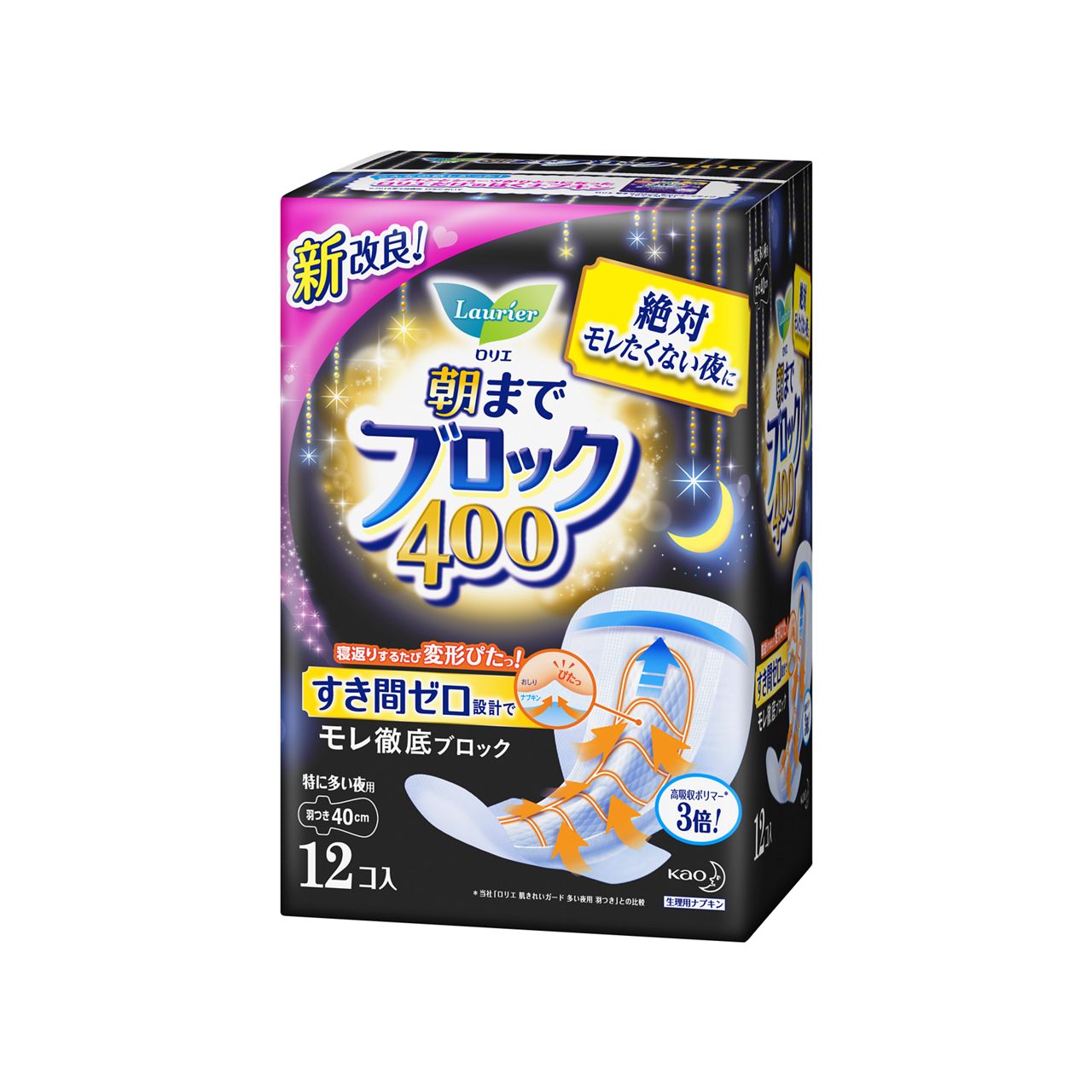 ロリエ　朝までブロック400　12コ入【4月30日までの期間特売】