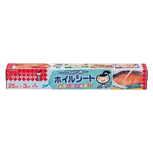 クレハ　キチントさん　フライパン用ホイルシート　25CM×3M　ホイルシート