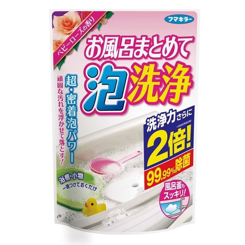 フマキラー お風呂まとめて泡洗浄 ベビーローズの香り 230G 浴室洗浄剤