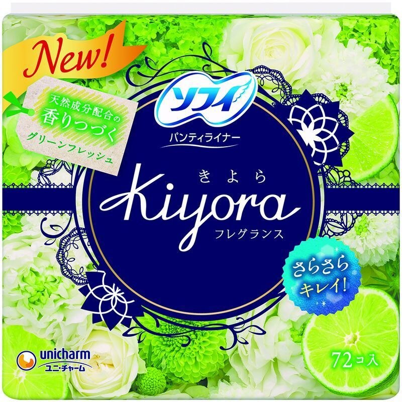 ユニ・チャーム ソフィ Kiyora グリ-ンフレッシュの香り 72枚 生理用品