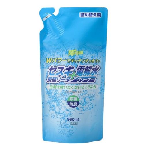 リアルメイト　ネオポポラ　セスキ炭酸ソーダ+電解水クリーナー　詰め替え　360ML　キッチン用洗剤