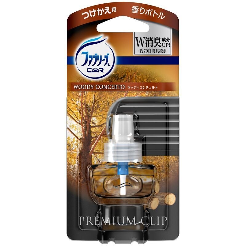 P&G ファブリーズ プレミアムクリップ ウッディコンチェルト 付け替え 7ML 車内用芳香・消臭剤
