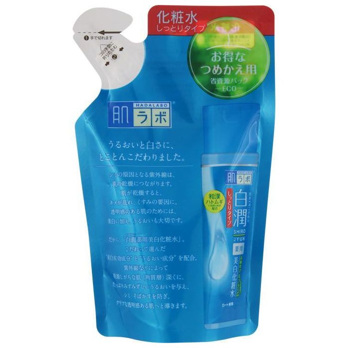 ロート製薬 肌研 ハダラボ 白潤 薬用美白化粧水 しっとり 詰め替え 170ml 化粧水 ウエルシアドットコム