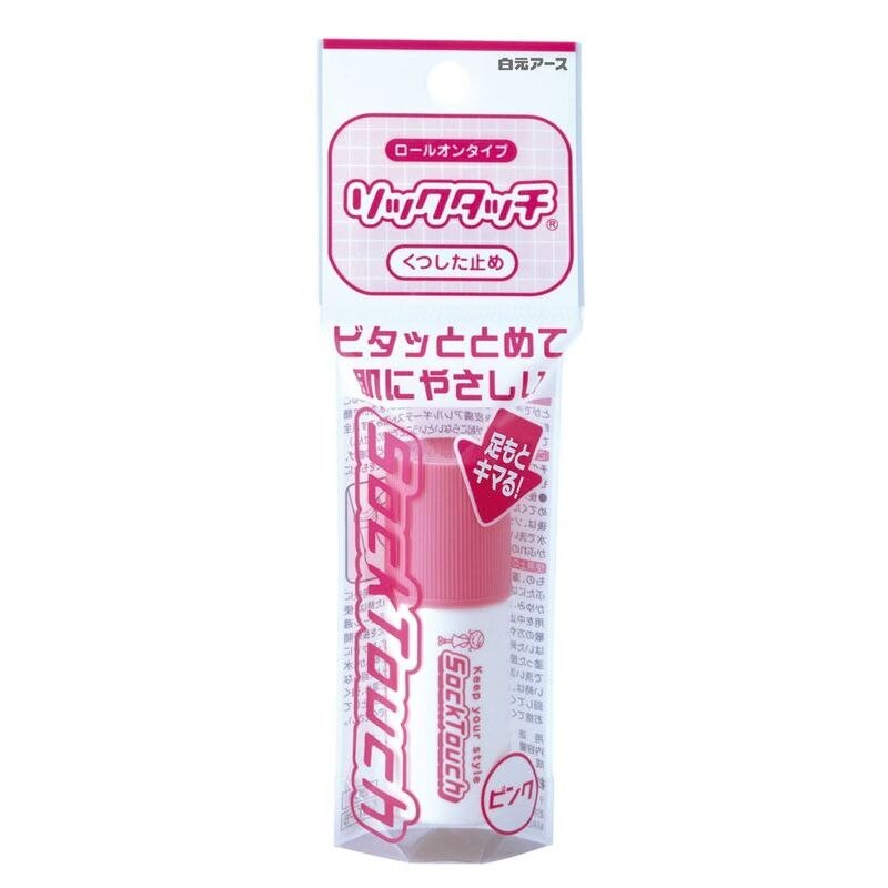 白元アース ソックタッチ ピンク グリーンアップルの香り 12ML 靴下止め | ウエルシアドットコム