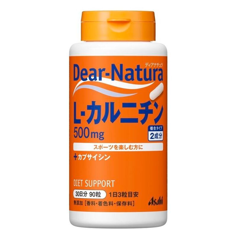 アサヒグループ食品　ディアナチュラ　L-カルニチンWithりんごポリフェノール　90粒　30日分　サプリメント