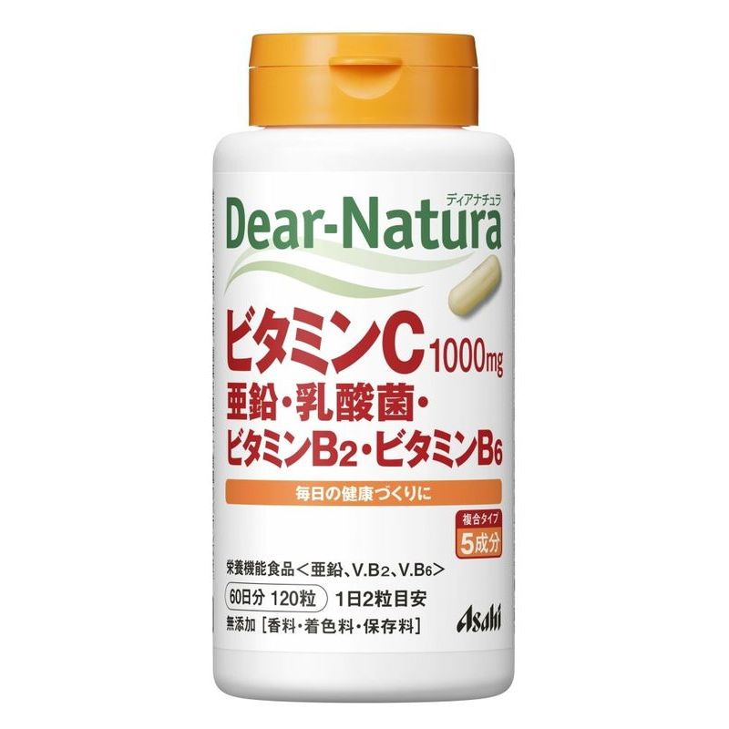 アサヒグループ食品　ディアナチュラ　ビタミンC亜鉛乳酸菌　120粒　30日分　サプリメント
