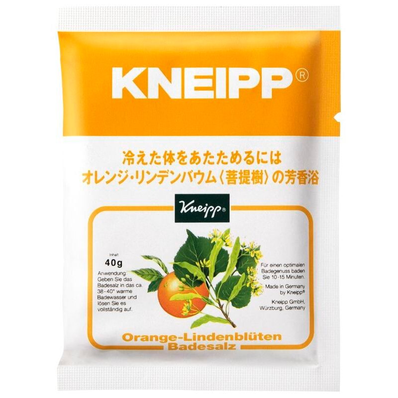 クナイプ　バスソルト　オレンジ・リンデンバウム<菩提樹>の香り　40G　入浴剤