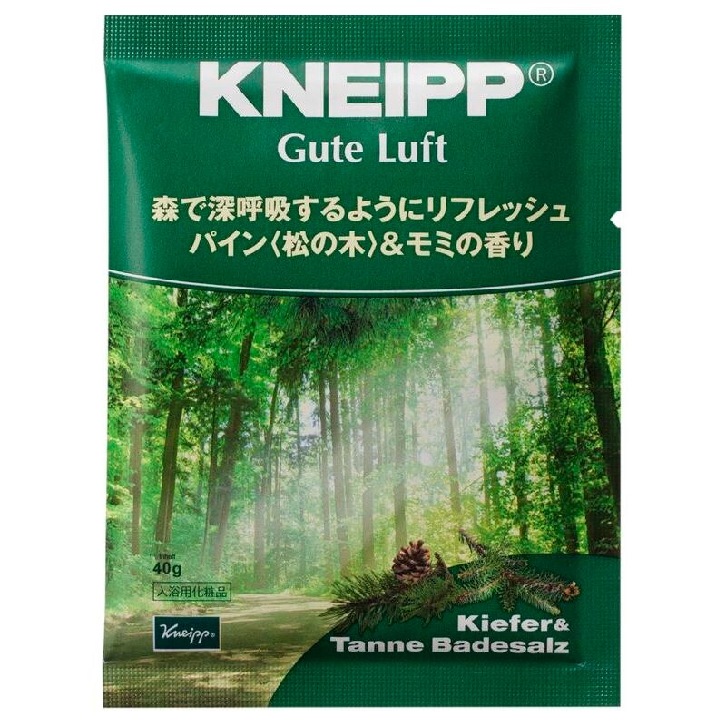 クナイプ　グーテルフト　バスソルト　パイン〈松の木〉&モミの香り　40G　入浴剤