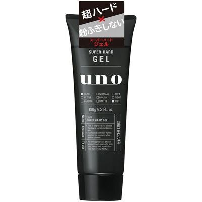UNO　(ウーノ)　スーパーハードジェル　180G　男性整髪料