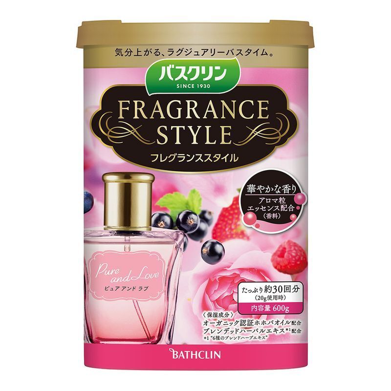 バスクリン フレグランススタイル ピュアアンドラブ 600g 約30回分 入浴剤 ウエルシアドットコム バスクリン フレグランススタイル ピュアアンドラブ 600g 約30回分 入浴剤 ウエルシアドットコム