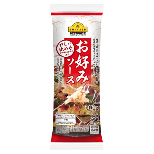 トップバリュ　ベストプライス　だしが決め手のお好みソース　300G×12個セット