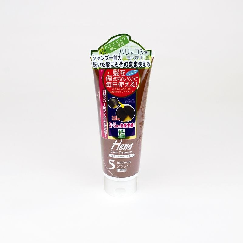 テンスター　ヘナカラートリートメント　5　ブラウン　250G　白髪染めトリートメント【7月2日までの期間特売】