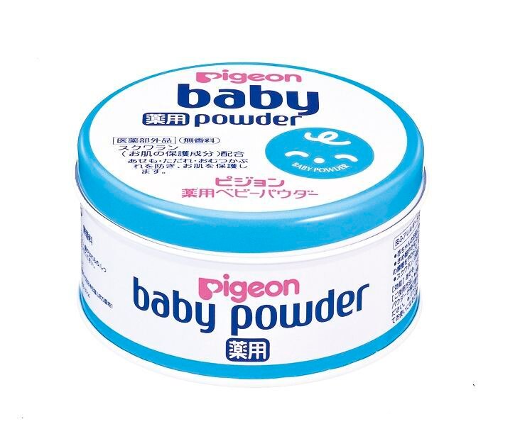 ピジョン　薬用ベビーパウダー　(ブルー缶)　150G　0か月から　ベビー用パウダー